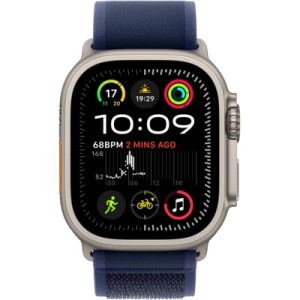 Смарт-часы Apple Watch Ultra 2 2024 GPS + Cellular 49mm Natural Titanium Case with Blue Trail Loop - S/M (MX4J3UL/A)