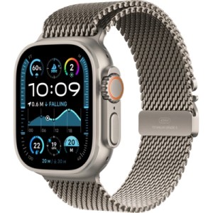 Смарт-часы Apple Watch Ultra 2 2024 GPS + Cellular 49mm Natural Titanium Case with Natural Titanium Milanese Loop (MX4M3UL/A)
