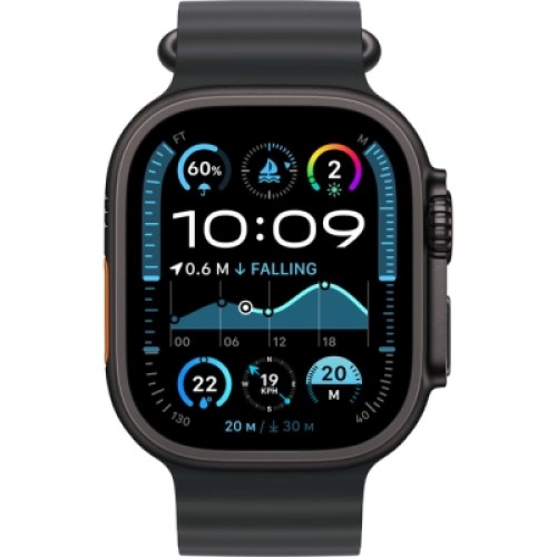 Смарт-часы Apple Watch Ultra 2 2024 GPS + Cellular 49mm Black Titanium Case with Black Ocean Band (MX4P3UL/A)