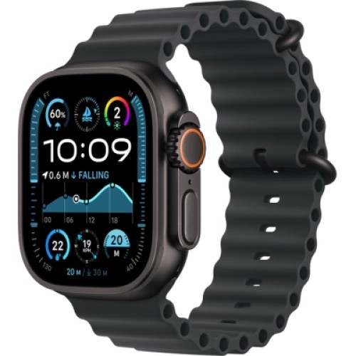 Смарт-часы Apple Watch Ultra 2 2024 GPS + Cellular 49mm Black Titanium Case with Black Ocean Band (MX4P3UL/A)