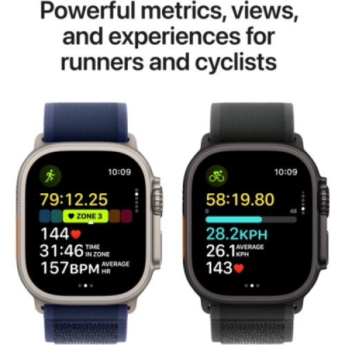 Смарт-часы Apple Watch Ultra 2 2024 GPS + Cellular 49mm Black Titanium Case with Black Trail Loop - S/M (MX4U3UL/A)