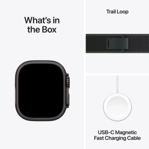 Смарт-часы Apple Watch Ultra 2 2024 GPS + Cellular 49mm Black Titanium Case with Black Trail Loop - S/M (MX4U3UL/A)