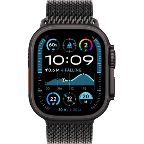 Смарт-часы Apple Watch Ultra 2 2024 GPS + Cellular 49mm Black Titanium Case with Black Titanium Milanese Loop - S (MX4W3UL/A)