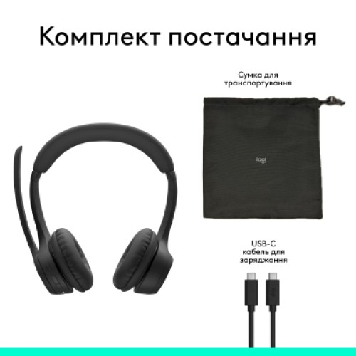 Наушники Logitech Zone 305 for Business Bluetooth Black (981-001458)