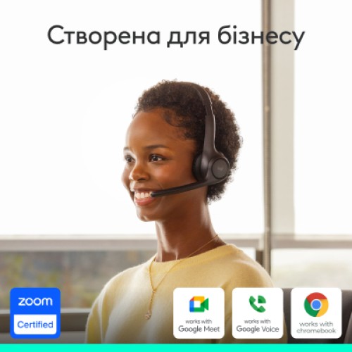 Наушники Logitech Zone 305 for Business Wireless/Bluetooth UC Black (981-001453)