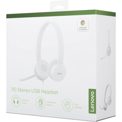 Наушники Lenovo 110 Stereo USB (GXD1E71385)