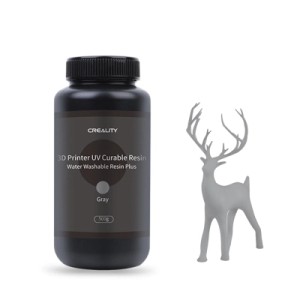 Фотополимерная смола Creality Resin, Water Washable Plus 500г, gray (3302010045)