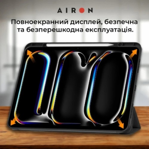 Чехол для планшета AirOn Premium SOFT iPad Pro 11 2024 + Film Black (4822352781128)