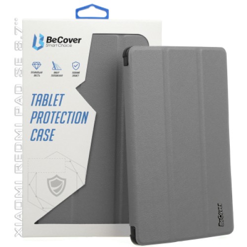 Чехол для планшета BeCover Smart Case Xiaomi Redmi Pad SE 8.7" Gray (711907)
