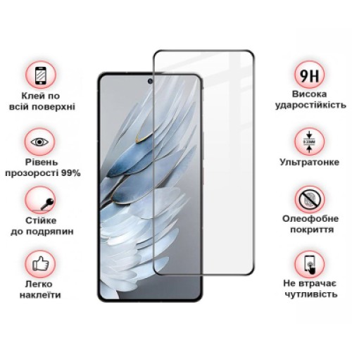 Стекло защитное BeCover Nubia Focus Pro 5G Black (711973)