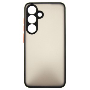 Чехол для мобильного телефона Dengos Samsung Galaxy S24 Matte + glass Black (DG-KM-109)