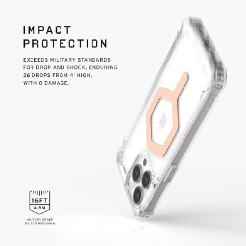 Чехол для мобильного телефона UAG iPhone 15 Pro Max Plyo Magsafe Ice/Rose Gold (114305114348)
