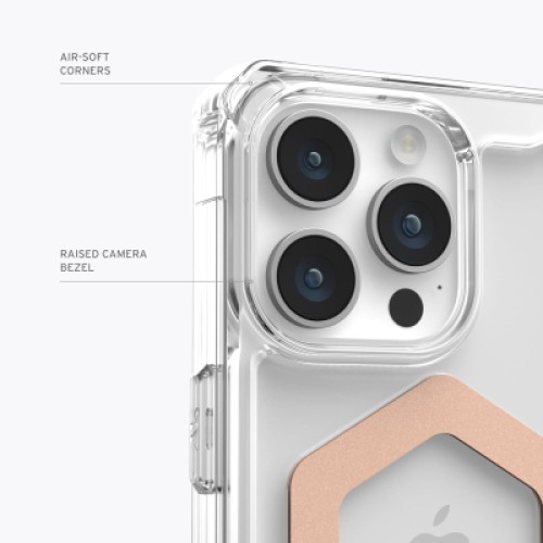 Чехол для мобильного телефона UAG iPhone 15 Pro Max Plyo Magsafe Ice/Rose Gold (114305114348)