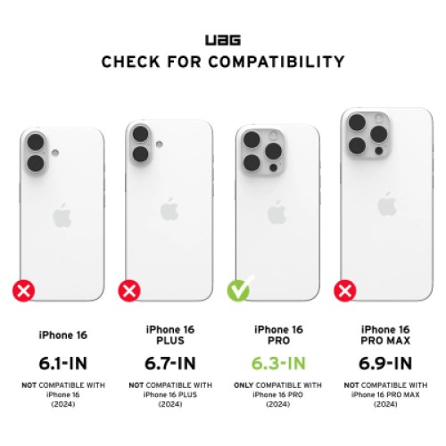 Чехол для мобильного телефона UAG iPhone 16 Pro Plasma XTE MagSafe Ash/Titanium (114474113136)
