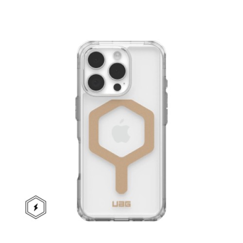 Чехол для мобильного телефона UAG iPhone 16 Pro Plyo Magsafe Ice/Gold (114480114381)
