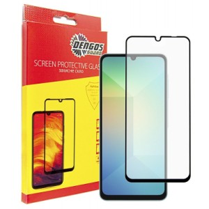 Стекло защитное Dengos Full Glue iPhone 16 Plus (black) (TGFG-368)