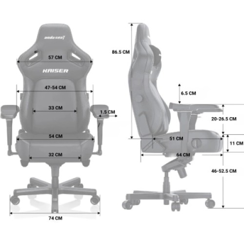 Кресло игровое Anda Seat Kaiser 4 PVC Size XL Maroon (AD12YDDC-XLL-20-A-PV/C)