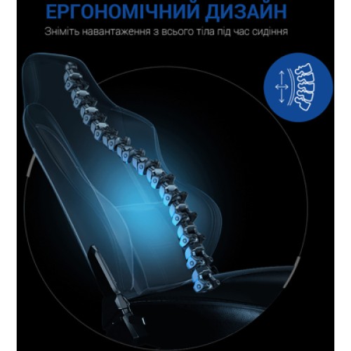 Кресло игровое Anda Seat Luna Color PVC Size L Black/Blue (AD18-48-BS-PV)