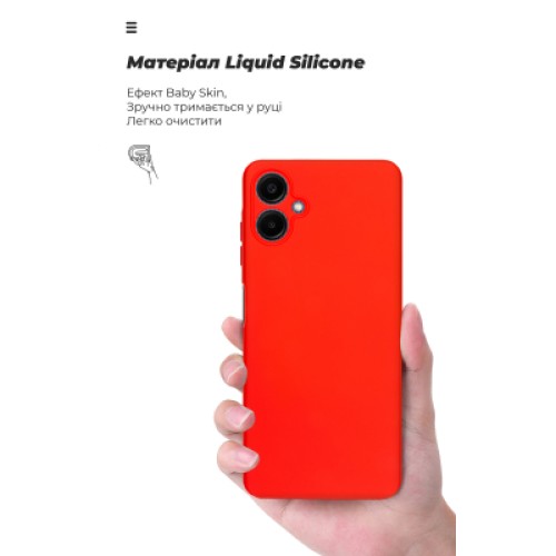 Чехол для мобильного телефона Armorstandart ICON Samsung A06 (A065) Camera cover Red (ARM80136)