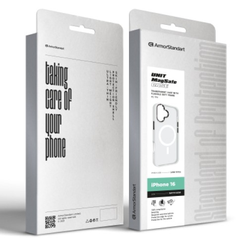 Чехол для мобильного телефона Armorstandart Unit MagSafe Apple iPhone 16 Matte Clear (ARM78705)