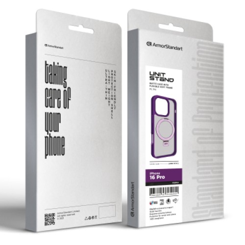 Чехол для мобильного телефона Armorstandart Unit Stand Apple iPhone 16 Pro Purple (ARM78741)