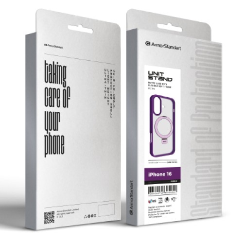 Чехол для мобильного телефона Armorstandart Unit Stand Apple iPhone 16 Purple (ARM78743)