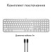 Клавиатура Logitech MX Keys S для MAC Bluetooth/Wireless UA Pale Grey (920-011638)