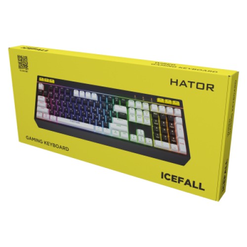 Клавиатура Hator Icefall USB Black/White (HTK400UA)