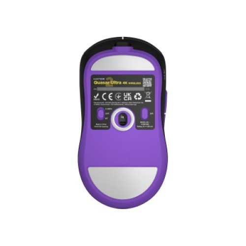 Мышка Hator Quasar 2 Ultra 4K Wireless/Bluetooth/USB Black/Lilac (HTM570BL) Мышка Hator Quasar 2 Ultra 4K Wireless/Bluetooth/USB Black/Lilac (HTM570BL)