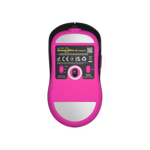 Мышка Hator Quasar 2 Ultra 4K Wireless/Bluetooth/USB Black/Pink (HTM570BP) Мышка Hator Quasar 2 Ultra 4K Wireless/Bluetooth/USB Black/Pink (HTM570BP)