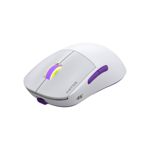 Мышка Hator Quasar 2 Ultra 4K Wireless/Bluetooth/USB White/Lilac (HTM571WL) Мышка Hator Quasar 2 Ultra 4K Wireless/Bluetooth/USB White/Lilac (HTM571WL)