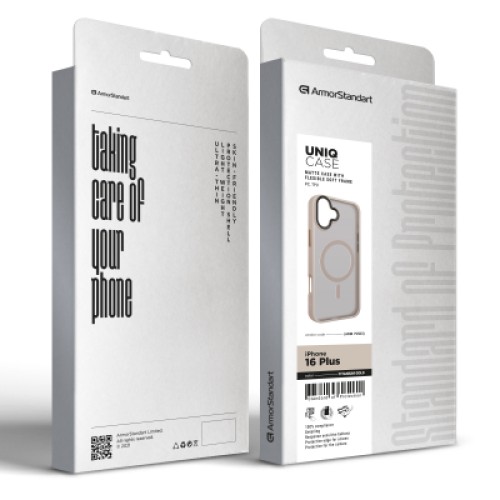 Чехол для мобильного телефона Armorstandart Uniq MagSafe Apple iPhone 16 Plus Titanium Gold (ARM79503)
