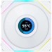 Кулер для корпуса Lian Li Reverse TL LCD 140-1, White (G99.14RTLLCD1W.00)