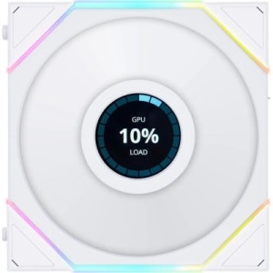 Кулер для корпуса Lian Li Reverse TL LCD 140-1, White (G99.14RTLLCD1W.00)