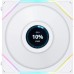 Кулер для корпуса Lian Li Reverse TL LCD 140-1, White (G99.14RTLLCD1W.00)