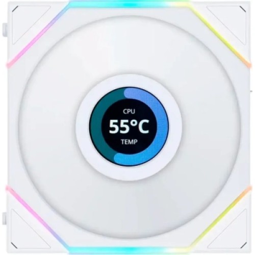 Кулер для корпуса Lian Li TL LCD 140-1, White (G99.14TLLCD1W.00)