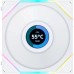 Кулер для корпуса Lian Li TL LCD 140-1, White (G99.14TLLCD1W.00)