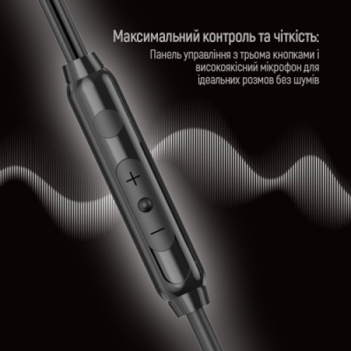 Наушники ColorWay 3.5 mm Wired Earphone UrbanBeat Black (CW-WD03BK)