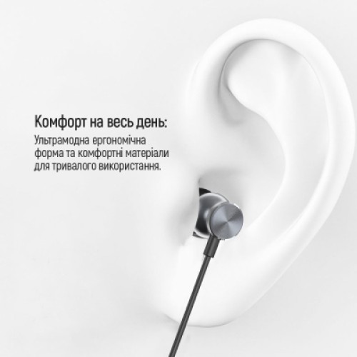 Наушники ColorWay 3.5 mm Wired Earphone UrbanBeat Black (CW-WD03BK)