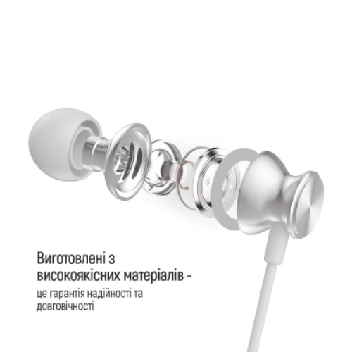 Наушники ColorWay 3.5 mm Wired Earphone UrbanBeat White (CW-WD03WT)