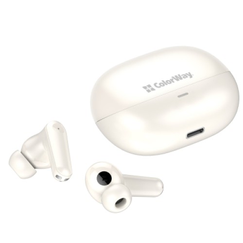 Наушники ColorWay Slim TWS-1 Earbuds Long Life Beige (CW-TWS1BE)