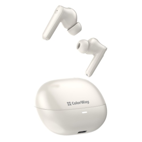 Наушники ColorWay Slim TWS-1 Earbuds Long Life Beige (CW-TWS1BE)