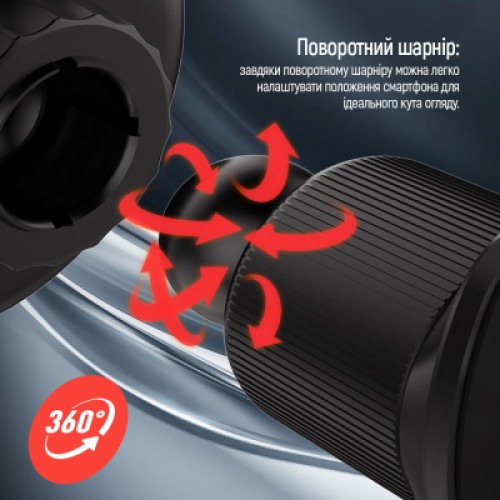 Универсальный автодержатель ColorWay MagSafe 360° Air Vent-2, Type-C, 15W (CW-CHMW042Q-BK)