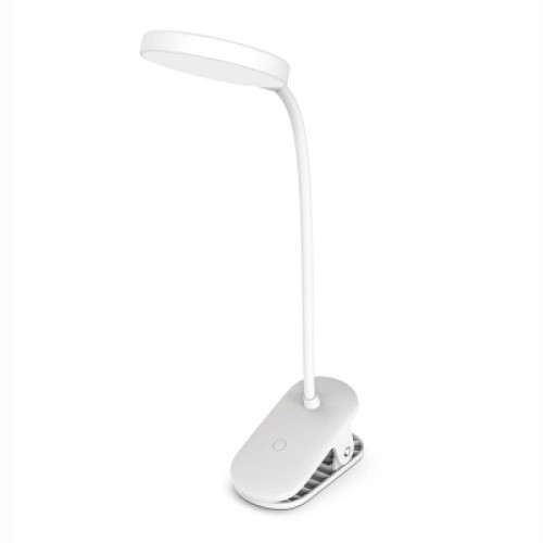 Настольная лампа ColorWay Flexible & Clip 2, 3.5W, battery 1800 mAh (CW-DL10FCB-W)