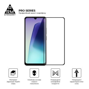 Скло захисне Armorstandart Pro Xiaomi Redmi 14C 4G / Poco C75 Black (ARM79332)
