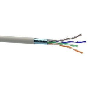 Кабель сетевой OK-Net FTP cat.5e, 305м (F/UTP-cat.5E-SL) (КПВЭ-ВП (100) 4*2*0,46)