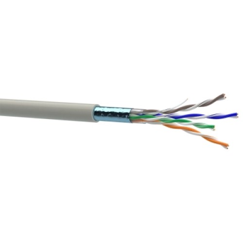 Кабель сетевой OK-Net FTP cat.5e, 305м (F/UTP-cat.5E-SL) (КПВЭ-ВП (100) 4*2*0,46)