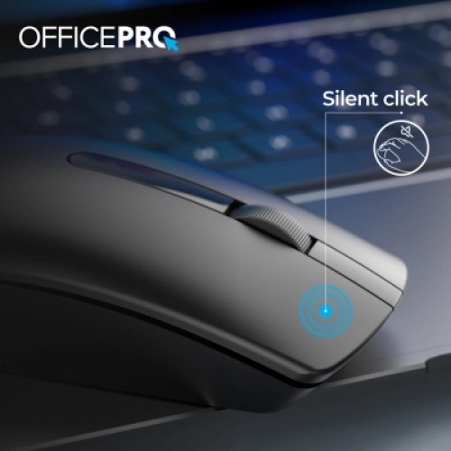 Мышка OfficePro M175B Silent Click Wireless Black (M175B)