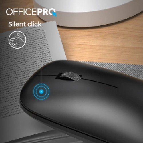 Мышка OfficePro M225B Silent Click Wireless Black (M225B)