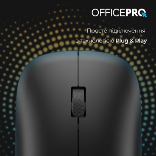 Мышка OfficePro M225B Silent Click Wireless Black (M225B)